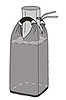 2 loop filling spout with top lid